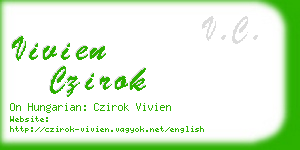 vivien czirok business card